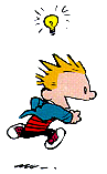 Otaku Gallery  / Calvin e Hobbes / calvinrun.gif